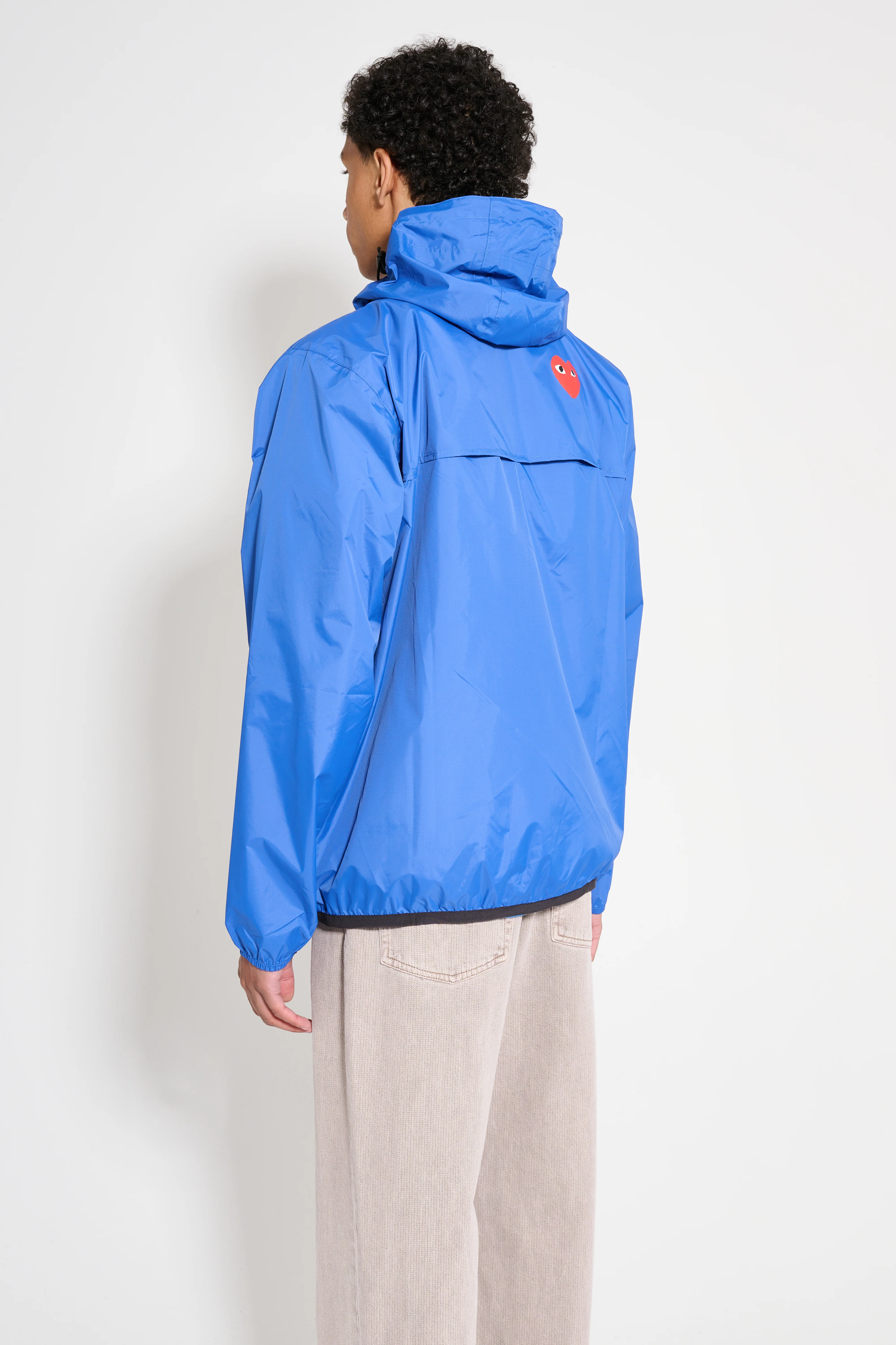 Comme des Garçons Play x K-Way Leon Half Zip Jacket Blue - Image 3